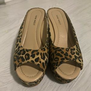 Leopard Print Wedges